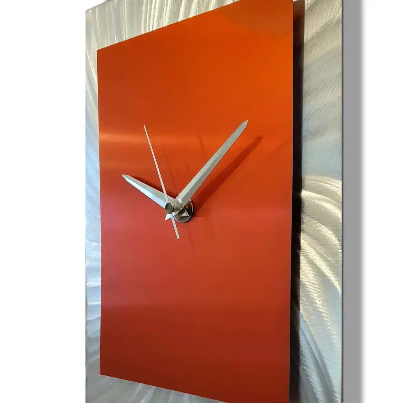 Metal Wall Clock Titled ’Hyperion’ (Red Edition) £119.99 Christopher Henderson