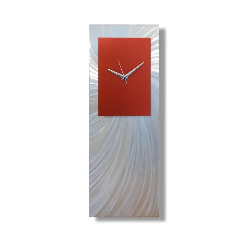 Metal Wall Clock Titled ’Hyperion’ (Red Edition) £119.99 Christopher Henderson