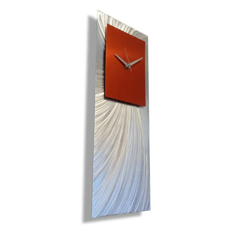 Metal Wall Clock Titled ’Hyperion’ (Red Edition) £119.99 Christopher Henderson