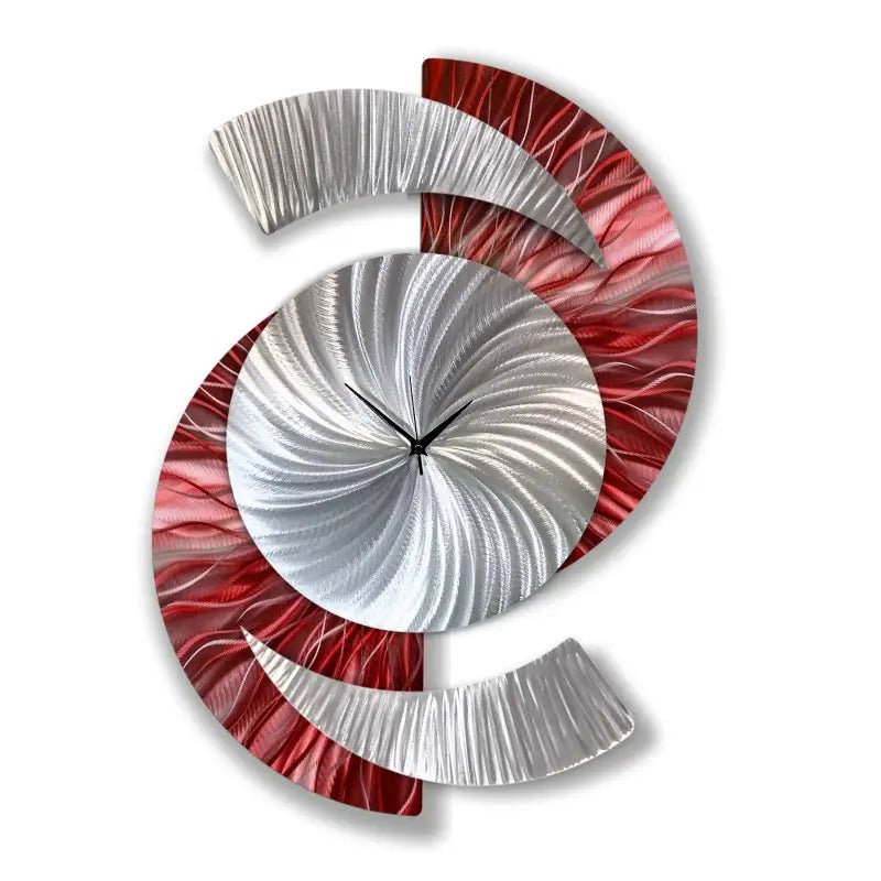 Modern Art Clock Titled "Elliptical" - Modern Elements Metal Art - 39874982394879