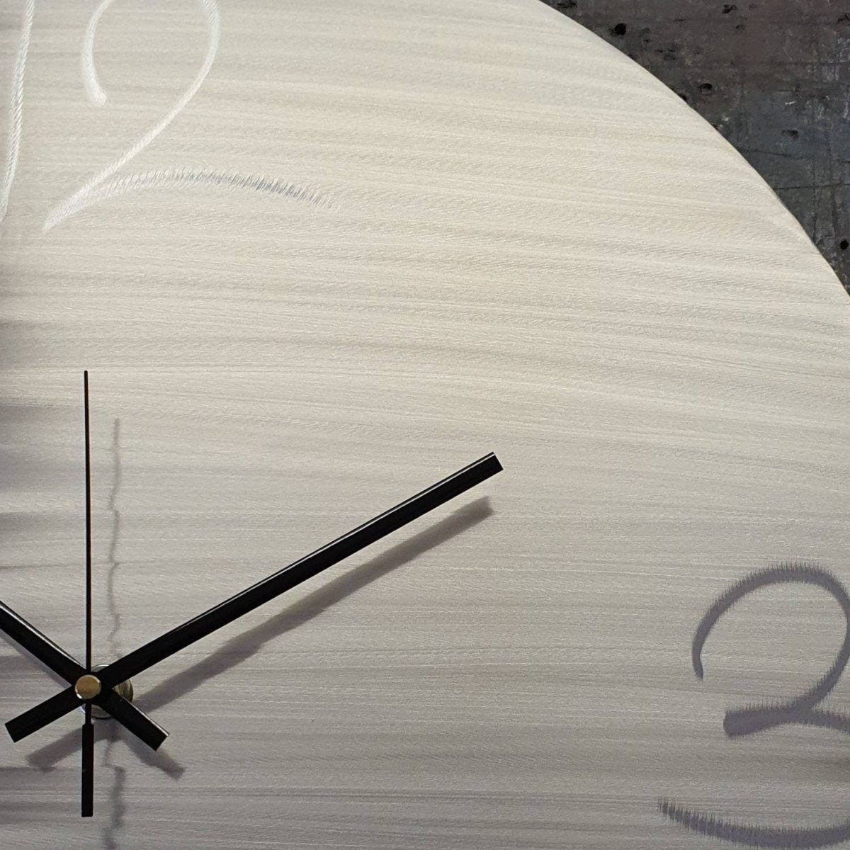 Modern Large Metal Wall Clock – Minimalist Silver Wall Art & Unique Home Decor Gift - Modern Elements Metal Art - ME64U68H