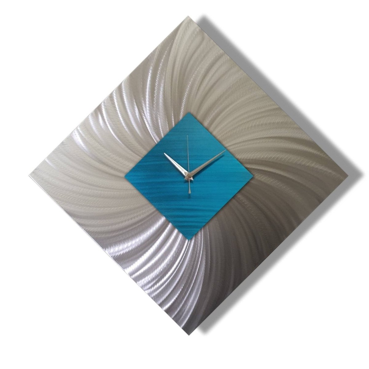 Modern Metal Art Clock - Wall Decor, Abstract Art Unique Contemporary Art - Modern Elements Metal Art - UT8629KU