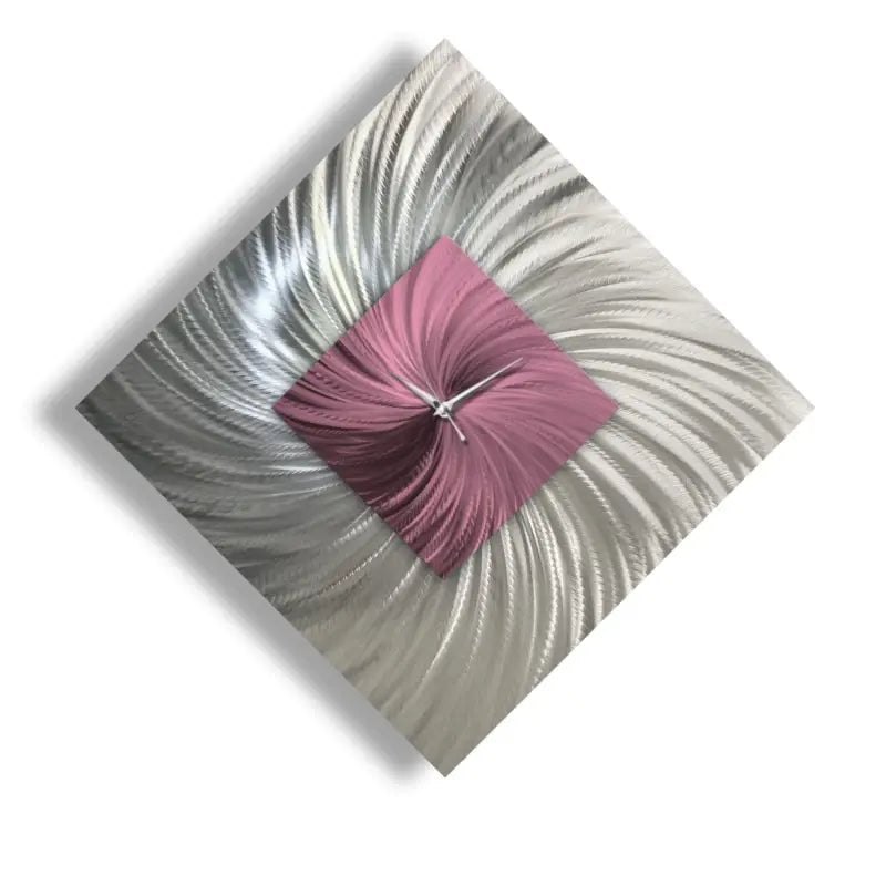 Modern Wall Clock Titled "Methone" - Modern Elements Metal Art - ME7548KL
