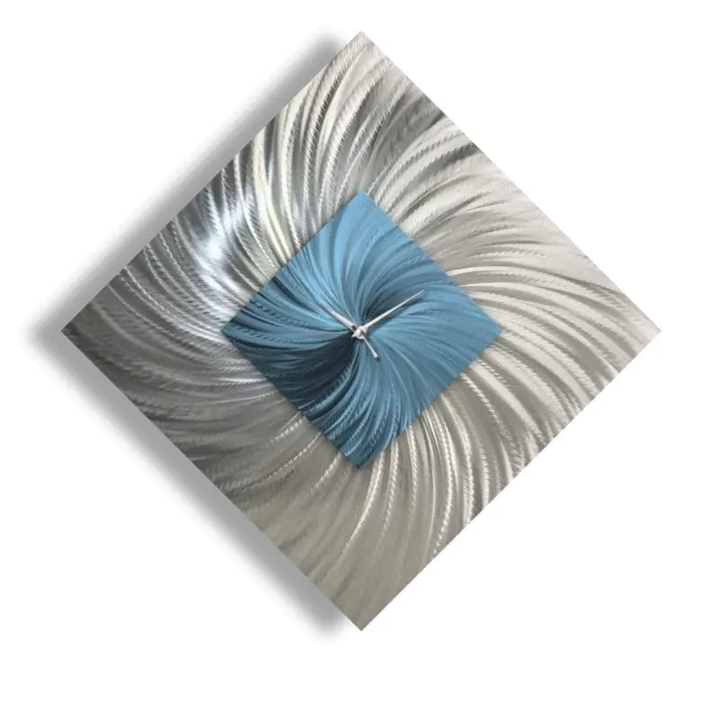 Modern Wall Clock Titled "Methone" - Modern Elements Metal Art - ME7548KL - 2