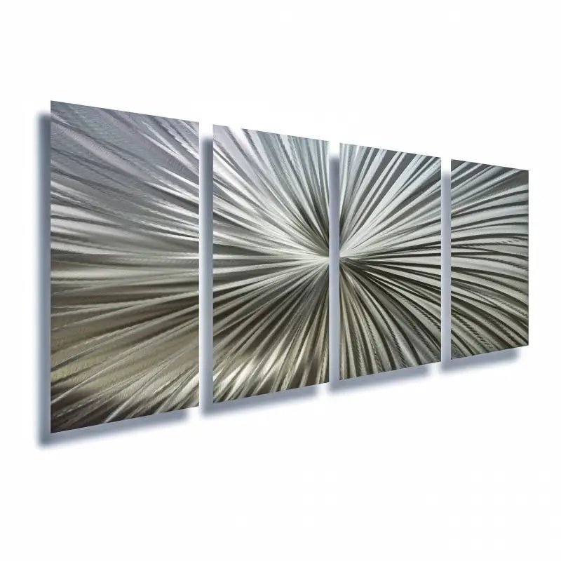 Modern Wall Decor Titled "Xplosion" (Set of 4) - Modern Elements Metal Art - ME7873JK