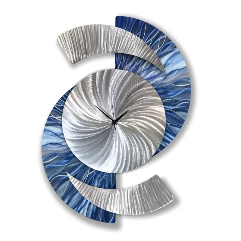 Navy Blue Wall Clock Titled ’Elliptical’ £159.99 Christopher Henderson