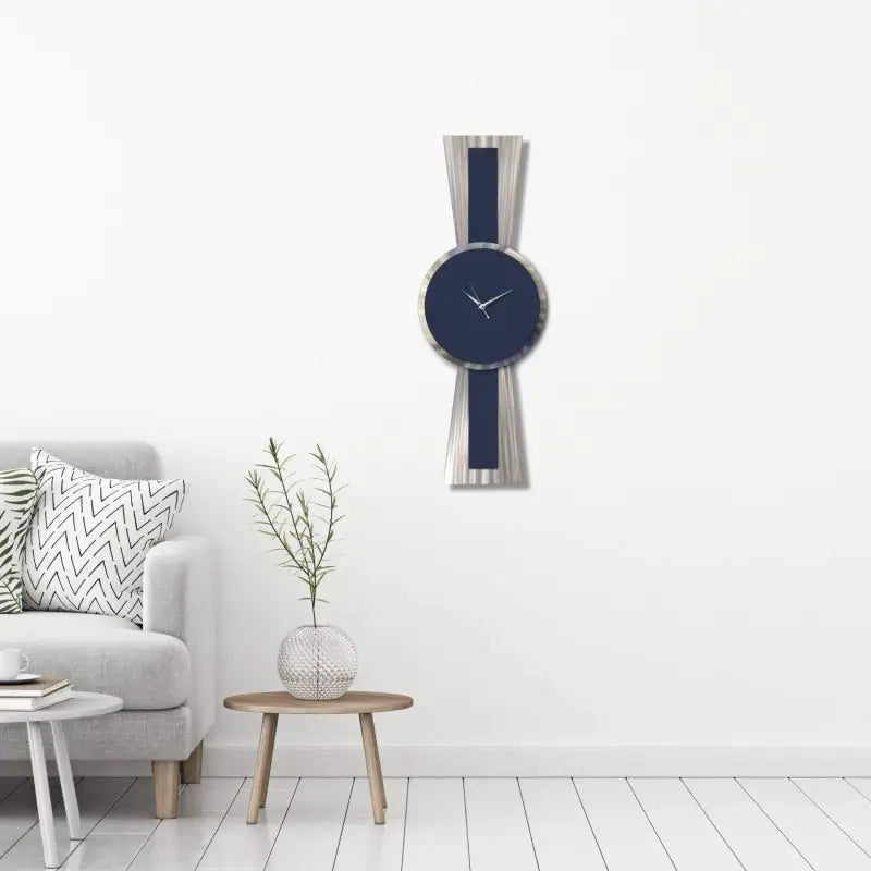 Navy Wall Clock Titled Sentinel £169.99 Christopher Henderson