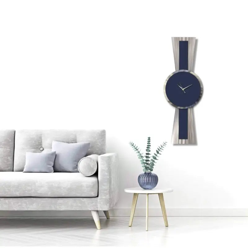 Navy Wall Clock Titled Sentinel £169.99 Christopher Henderson
