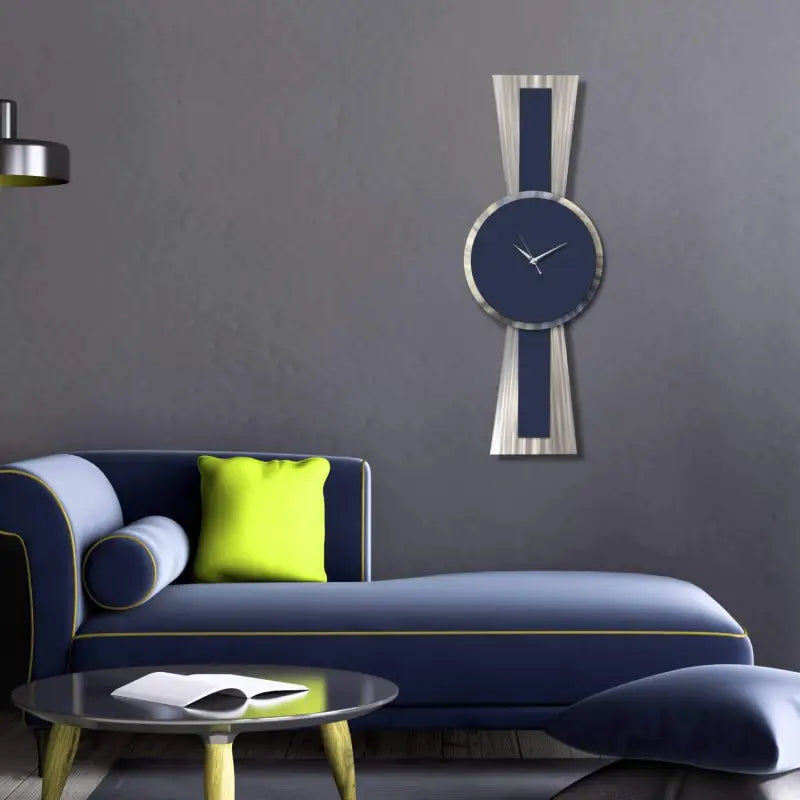 Navy Wall Clock Titled Sentinel £169.99 Christopher Henderson