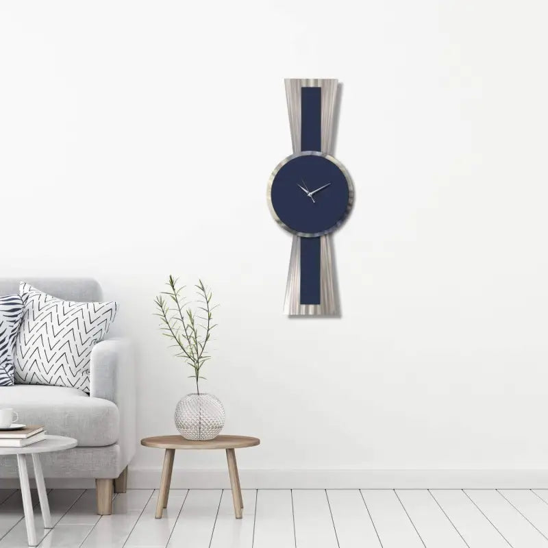 Navy Wall Clock Titled Sentinel £169.99 Christopher Henderson