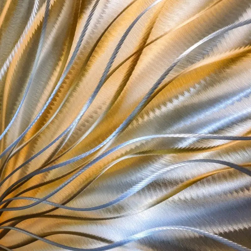 Orange Wall Art Titled "Inbloom" (Orange Edition) - Modern Elements Metal Art - ME889798SX