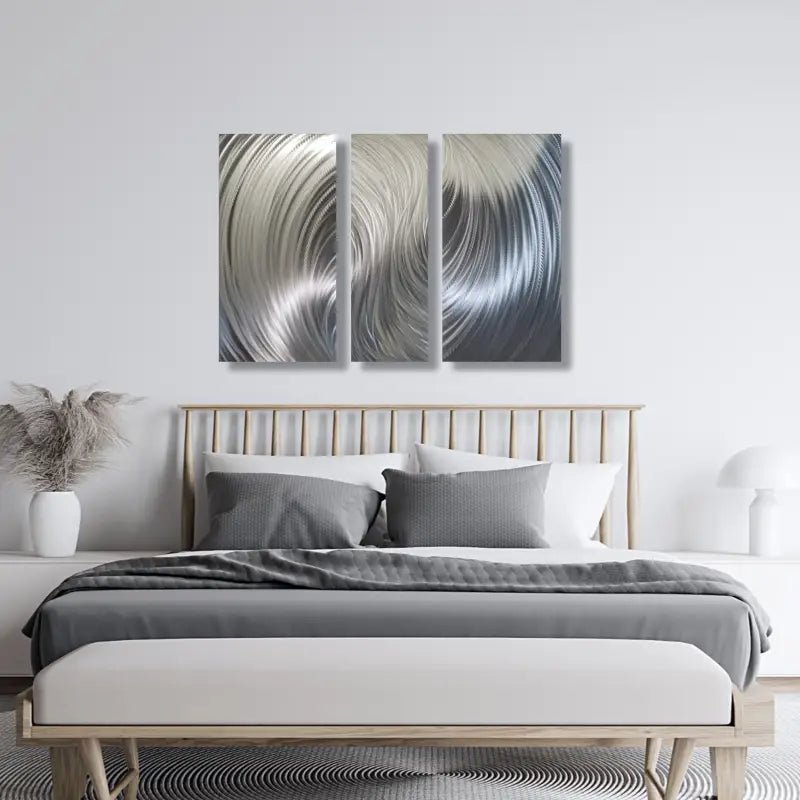 Oversized Wall Art Titled "Zeus" (Set of 3) - Modern Elements Metal Art - ME960TN