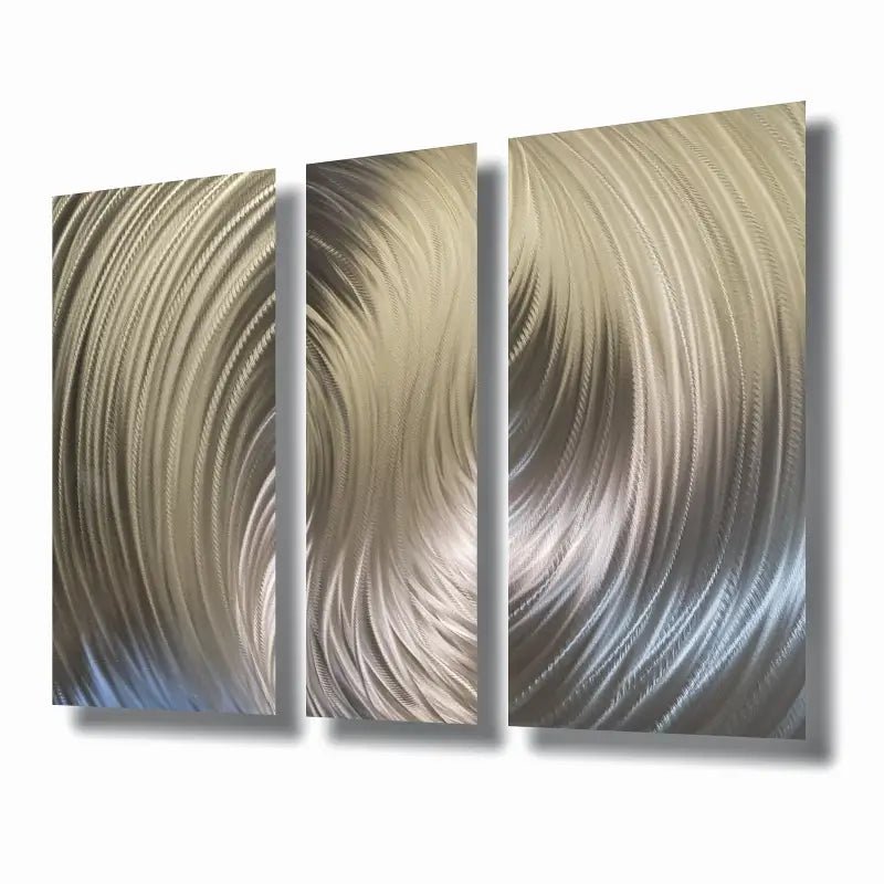 Oversized Wall Art Titled "Zeus" (Set of 3) - Modern Elements Metal Art - ME960TN
