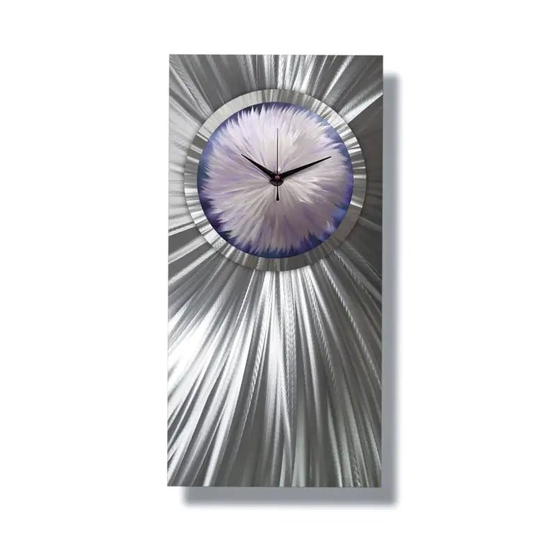Rectangular Wall Clock Titled "Floryce" - Modern Elements Metal Art - ME057378NV - 1