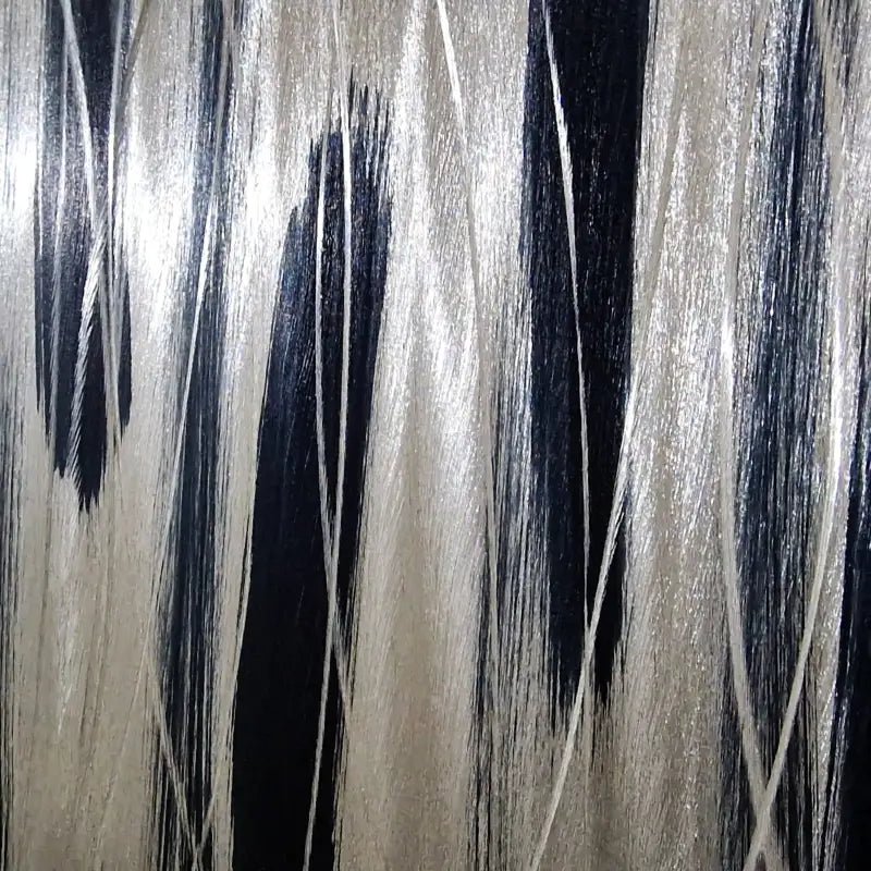 Silver and Black Wall Art Titled Stroke of Brilliance - Modern Elements Metal Art