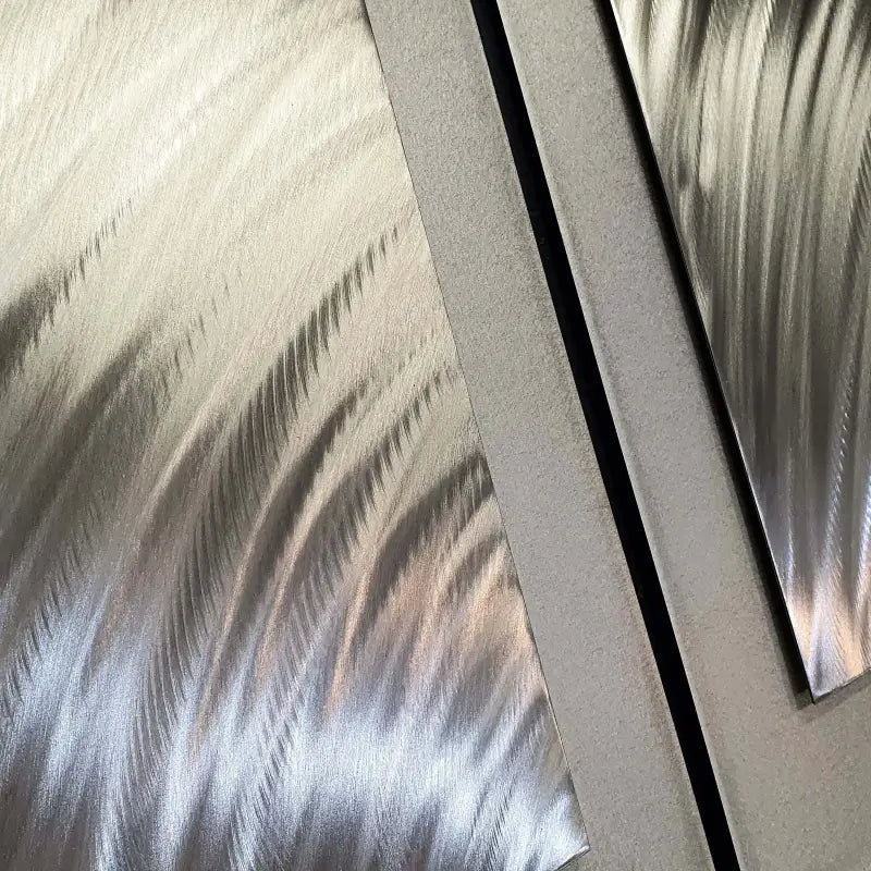 Silver Artwork Titled "Telesto" - Modern Elements Metal Art - MA1001BV1