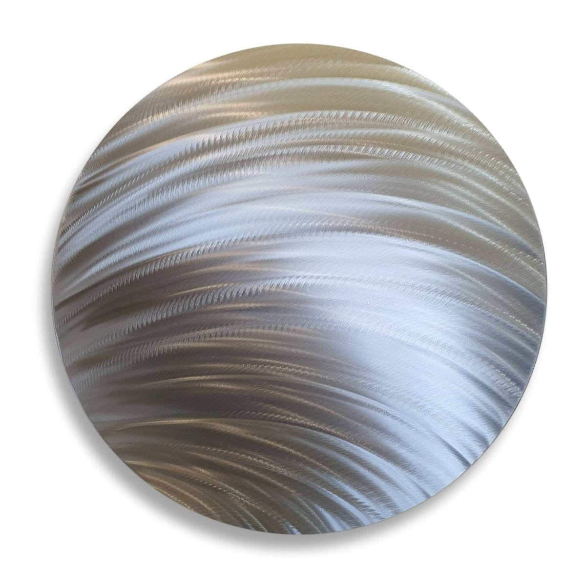 Silver Metal Wall Art - Moon Decor Round Hanging Sculpture - Modern Elements Metal Art - MJ8520KB