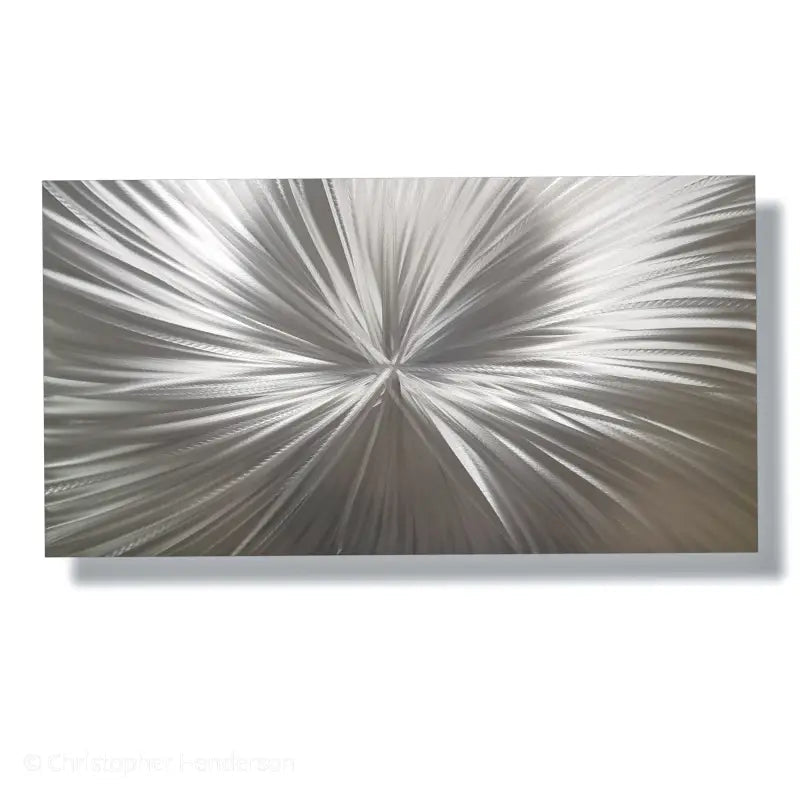 Silver Metal Wall Art Titled "Xplosion" - Modern Elements Metal Art - ME63799PX