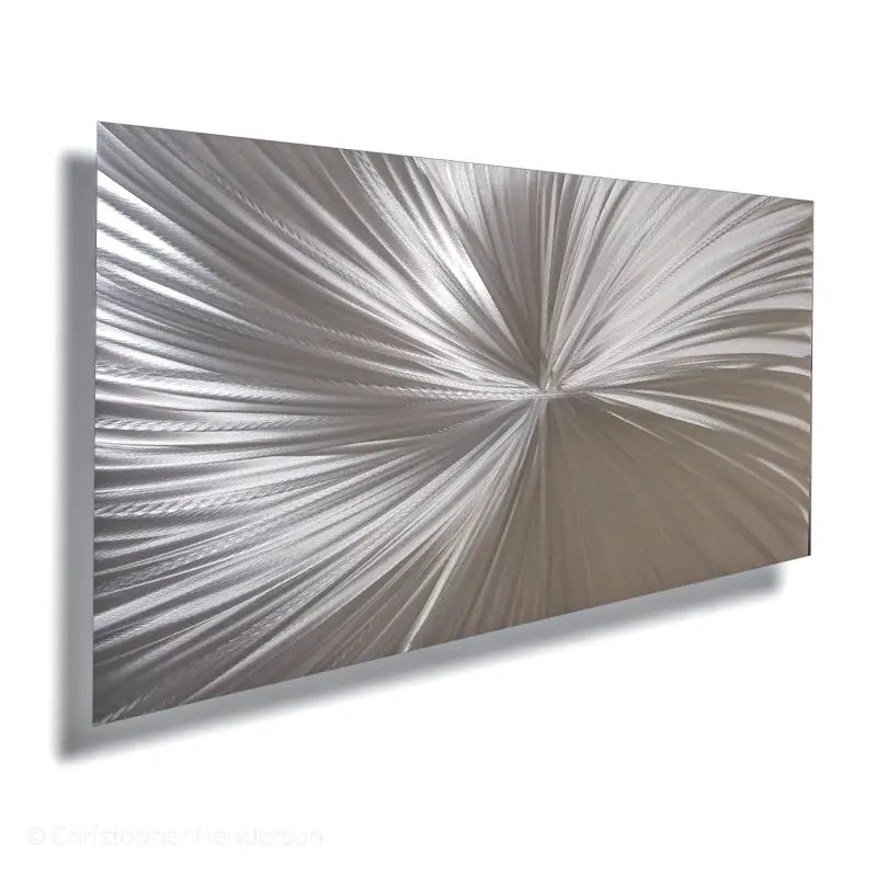Silver Metal Wall Art Titled "Xplosion" - Modern Elements Metal Art - ME63799PX