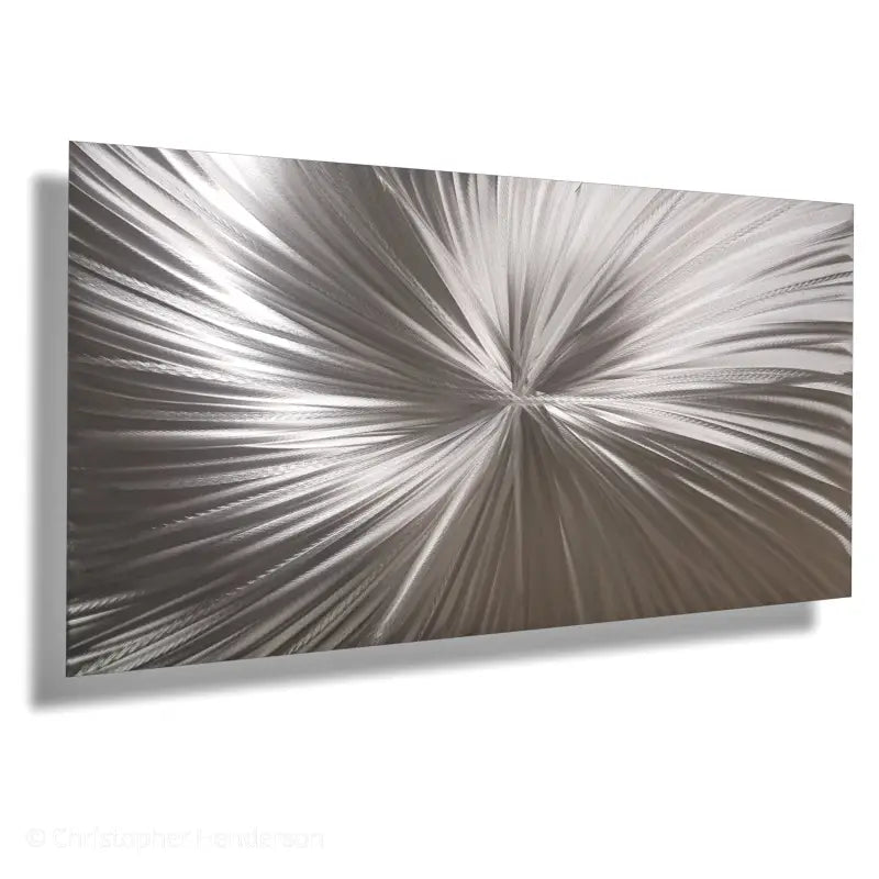 Silver Metal Wall Art Titled "Xplosion" - Modern Elements Metal Art - ME63799PX