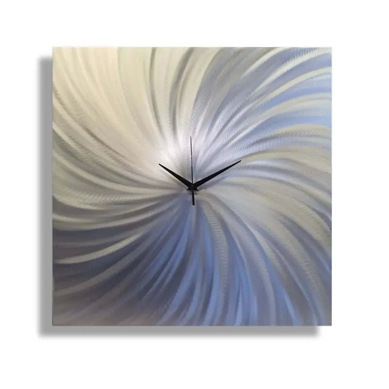 Square Wall Clock Titled "Omega" - Modern Elements Metal Art - ME0947CV9