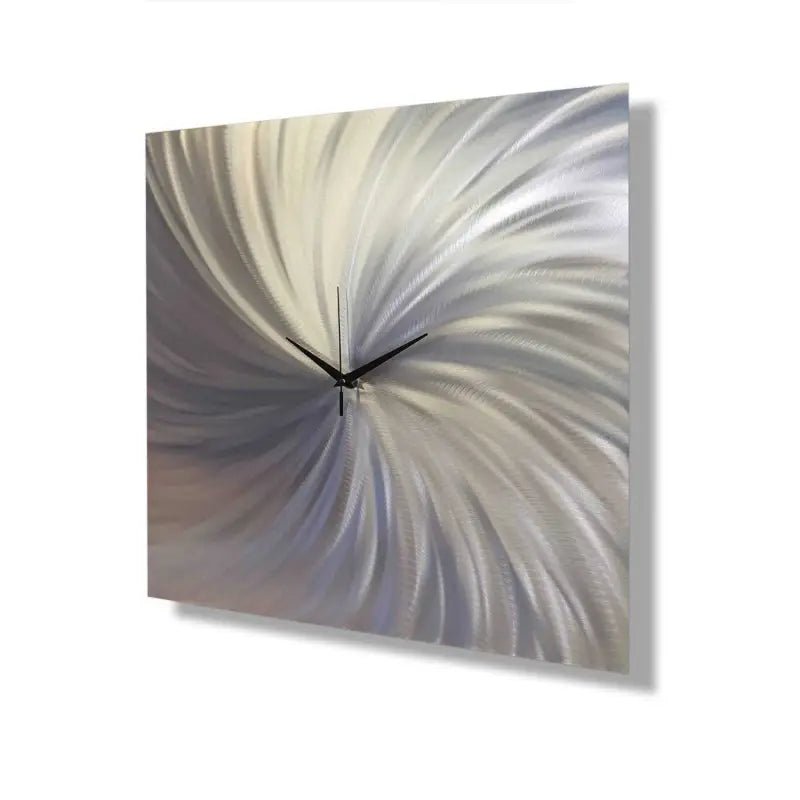 Square Wall Clock Titled "Omega" - Modern Elements Metal Art - ME0947CV9