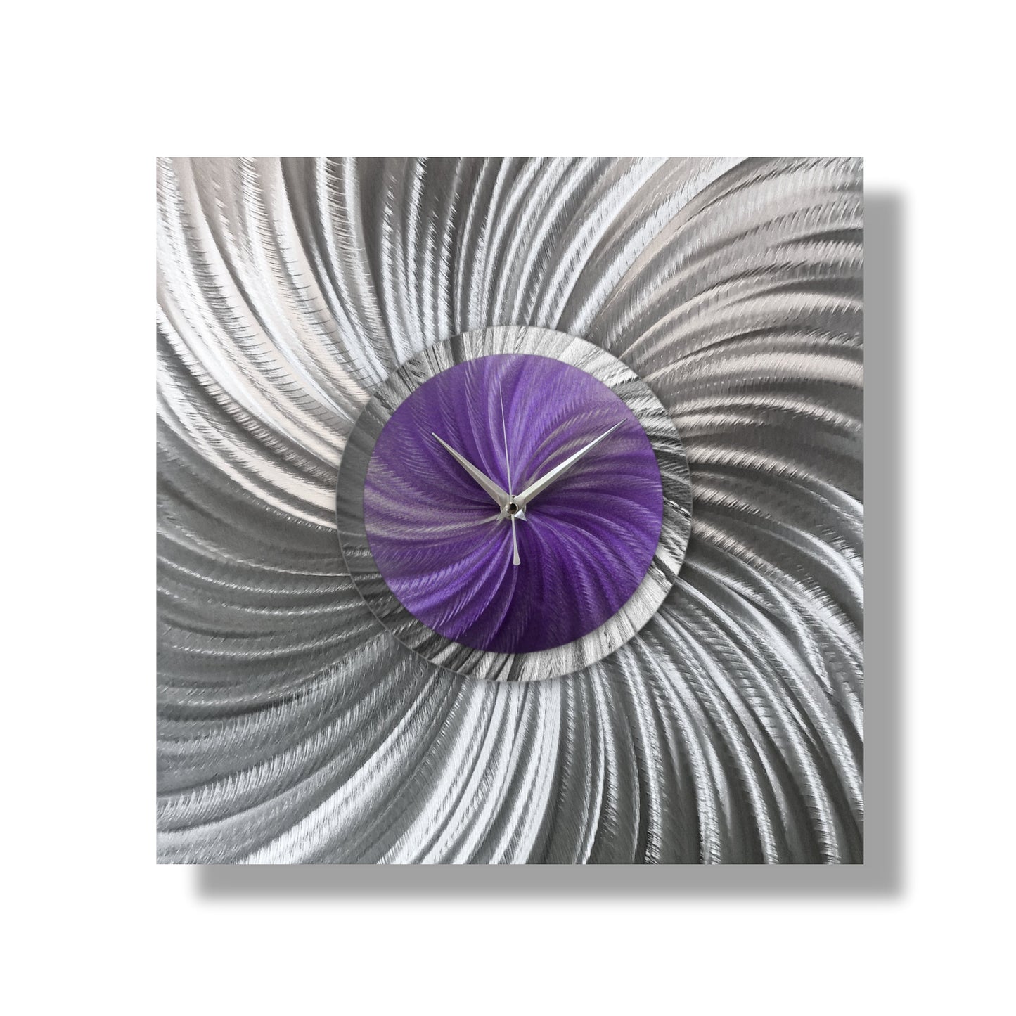 Unique Large Wall Clock Titled "Novel" - Modern Elements Metal Art - MW8002K4