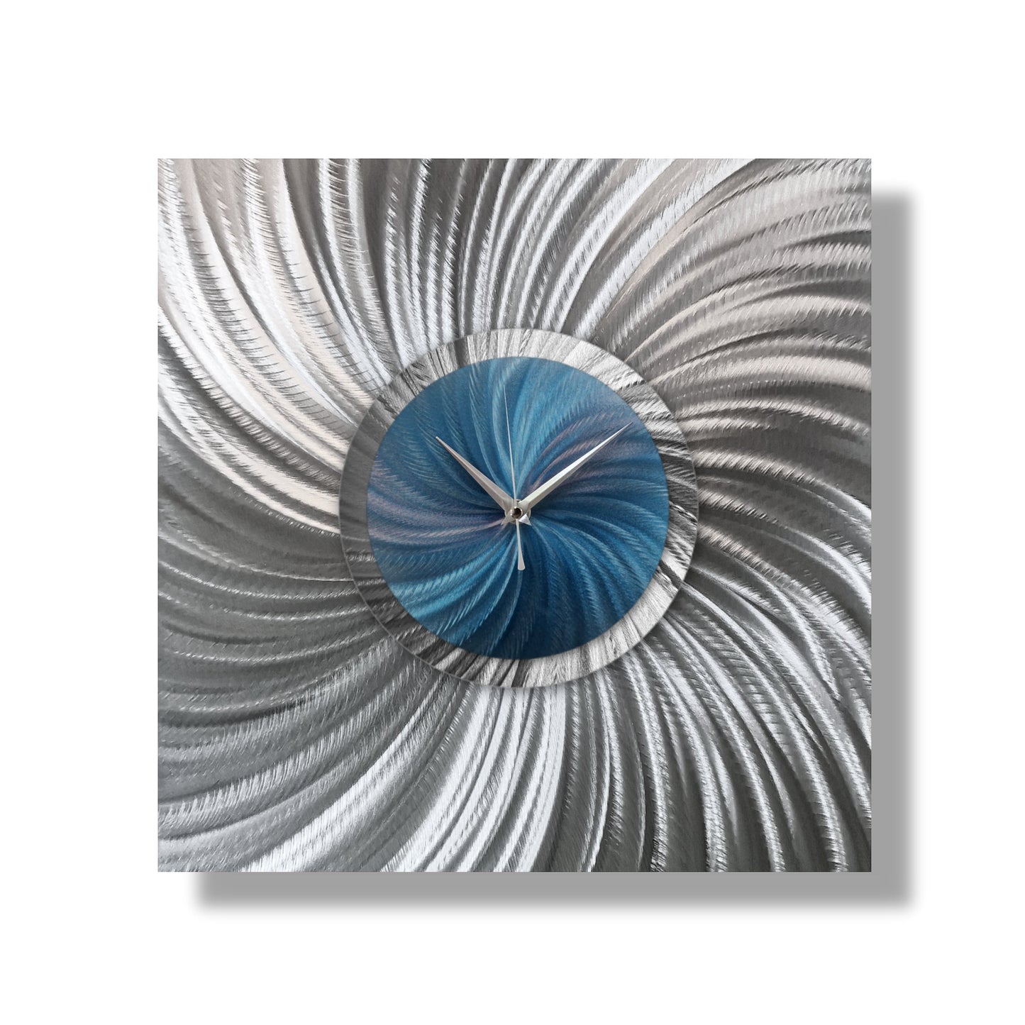Unique Large Wall Clock Titled "Novel" - Modern Elements Metal Art - MW8002K3