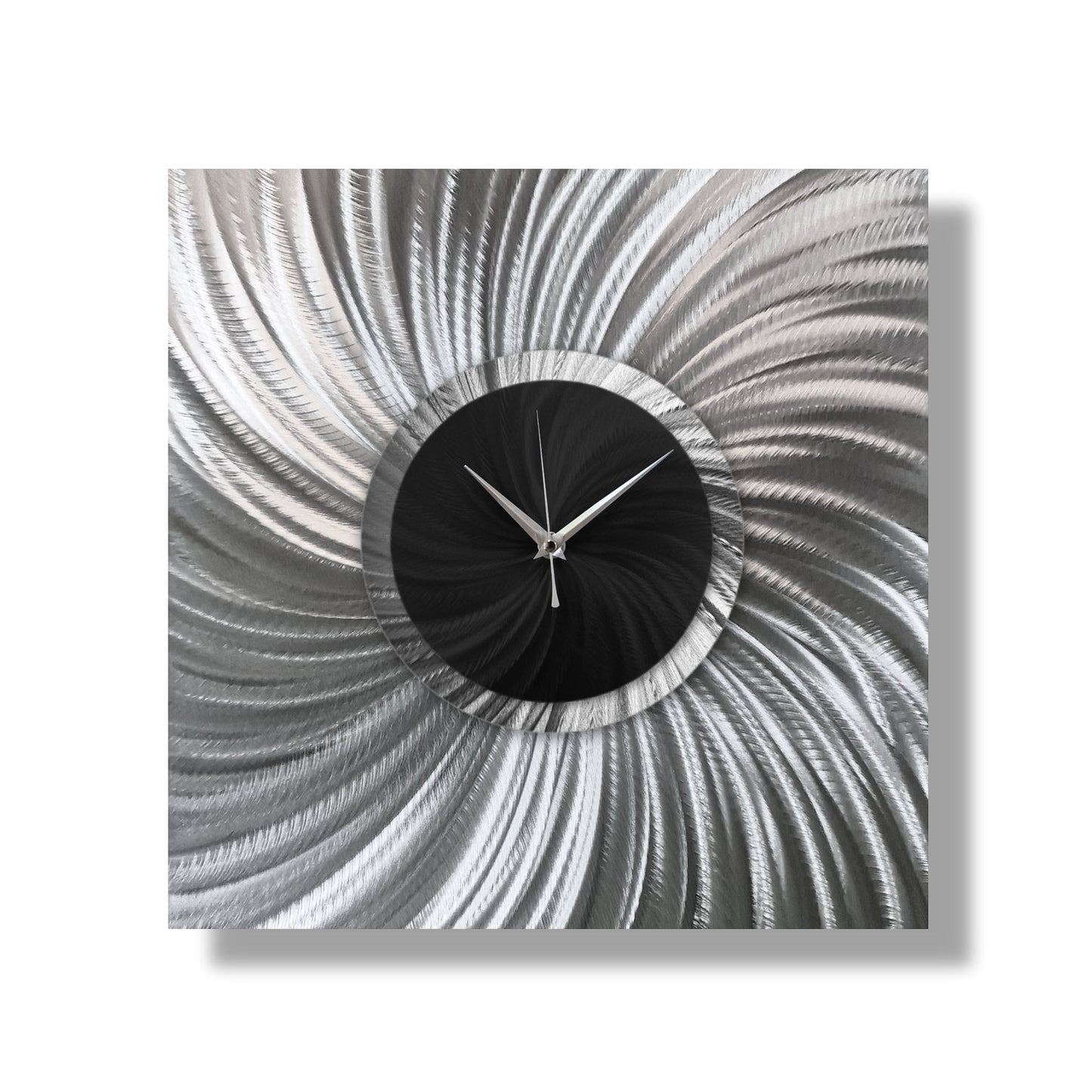 Unique Large Wall Clock Titled "Novel" - Modern Elements Metal Art - MW805789