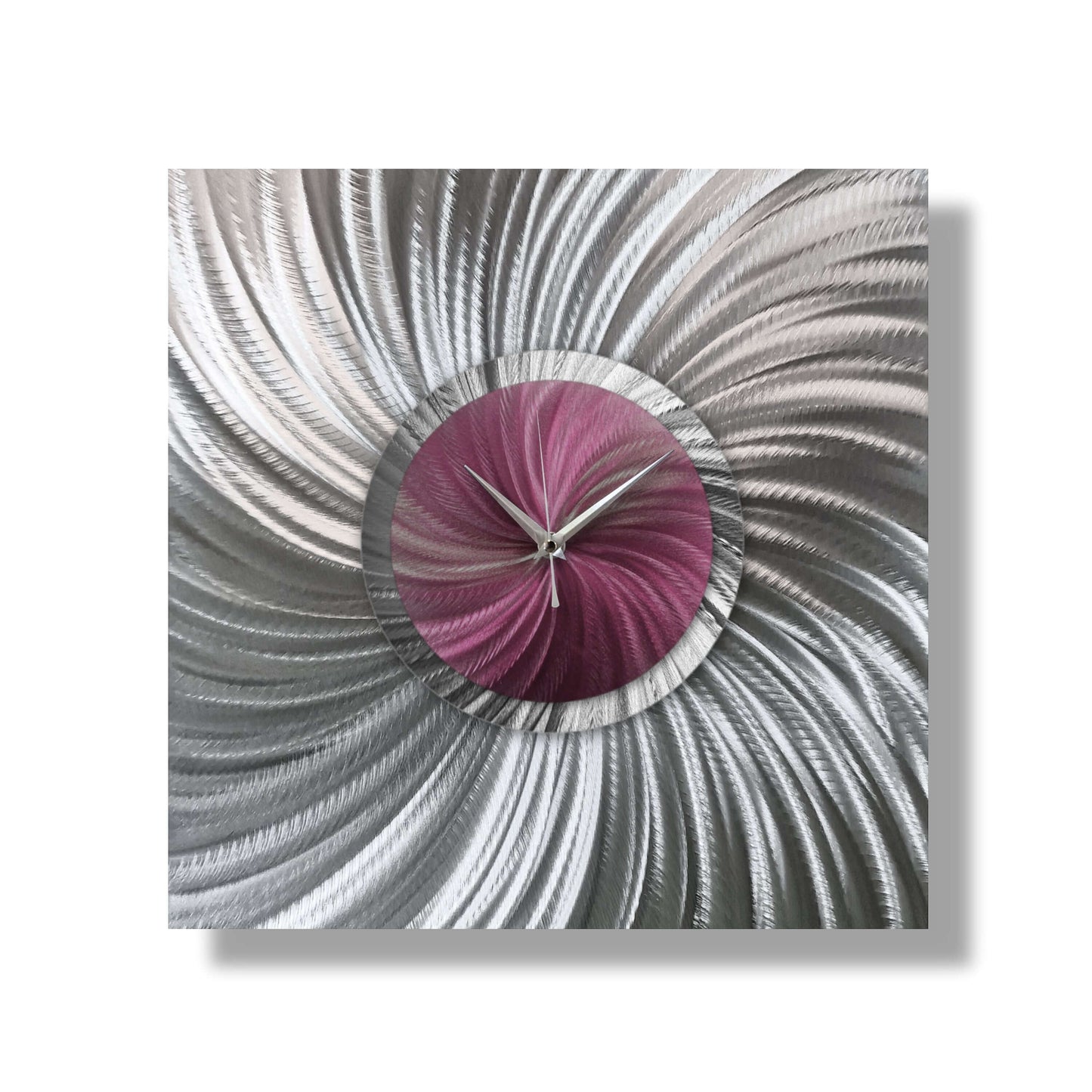 Unique Large Wall Clock Titled "Novel" - Modern Elements Metal Art - MW8002K2