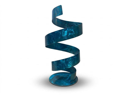 Modern Sculpture Turquoise Spiral: Twirl