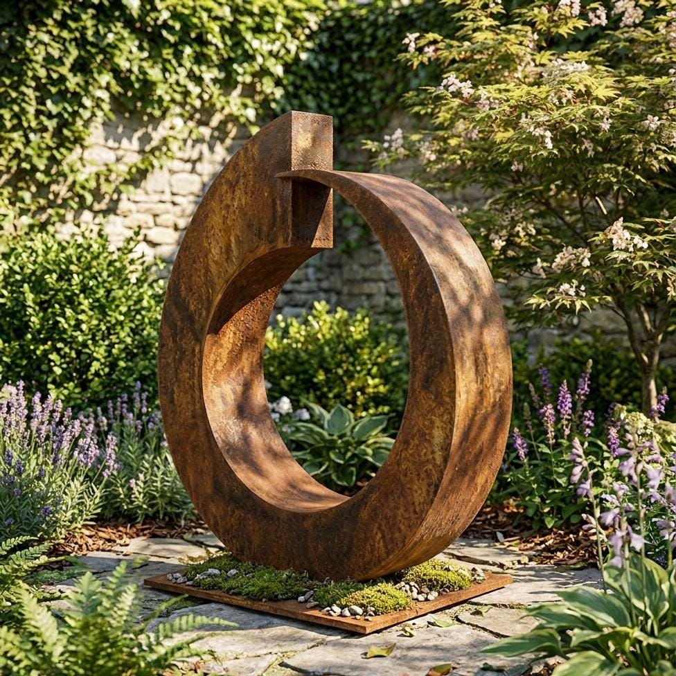 Garden Metal Sculpture Outdoor Decor: Juggernaut