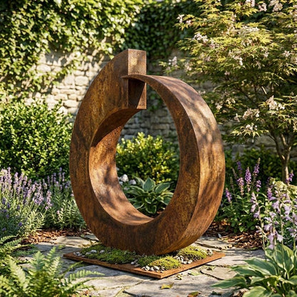 Garden Metal Sculpture Outdoor Decor: Juggernaut