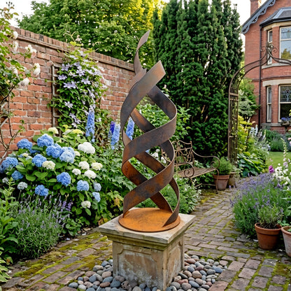 Rustic Metal Flame Sculpture 3