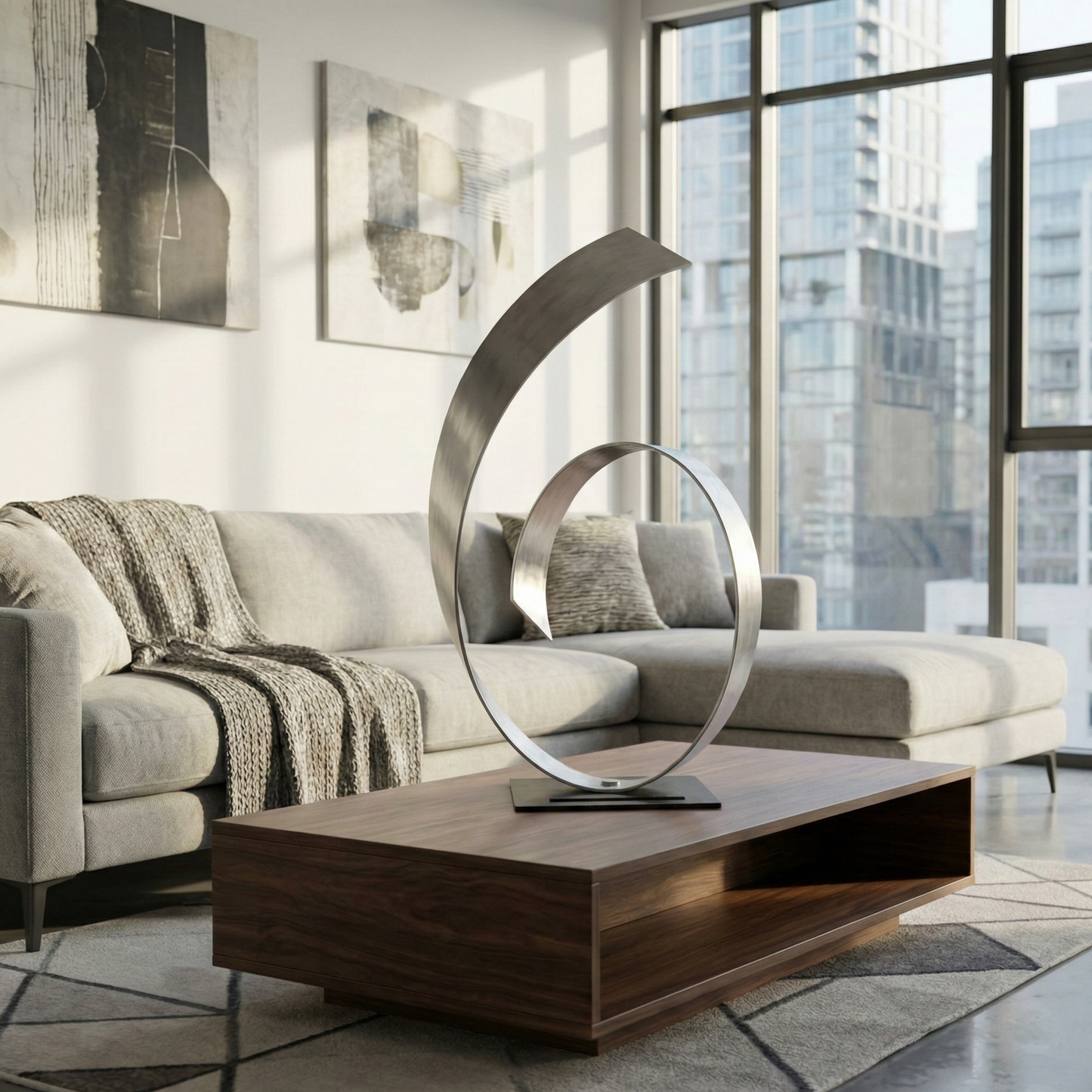Metal Sculpture: Contemporary Art titled Syx