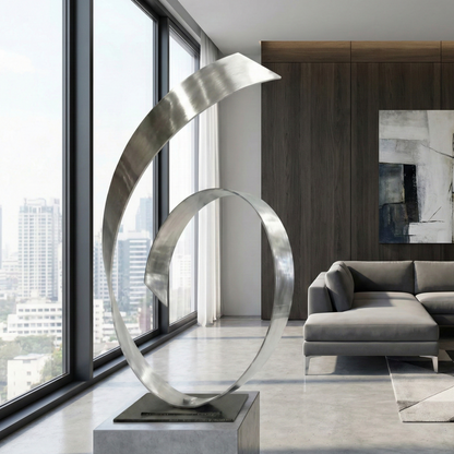 Metal Sculpture: Contemporary Art titled Syx