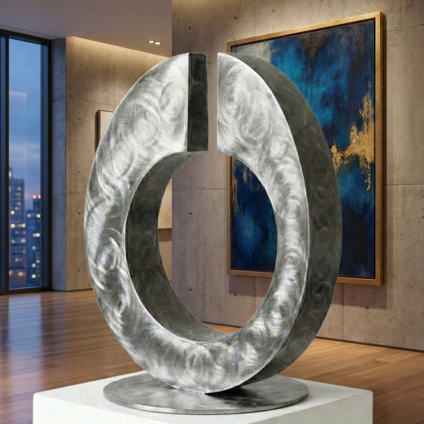 Modern Sculpture: Metal Art titled Concept