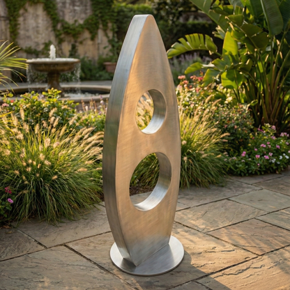 Modern Metal Sculpture: Steel Artwork titled Orien
