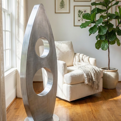 Modern Metal Sculpture: Steel Artwork titled Orien