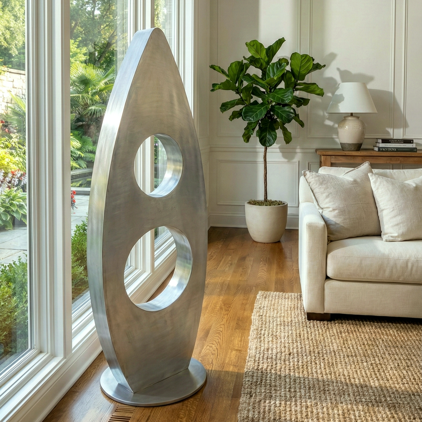 Modern Metal Sculpture: Steel Artwork titled Orien
