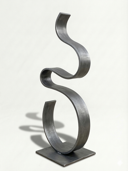 Rustic Sculpture: Metal Art titled Swirv
