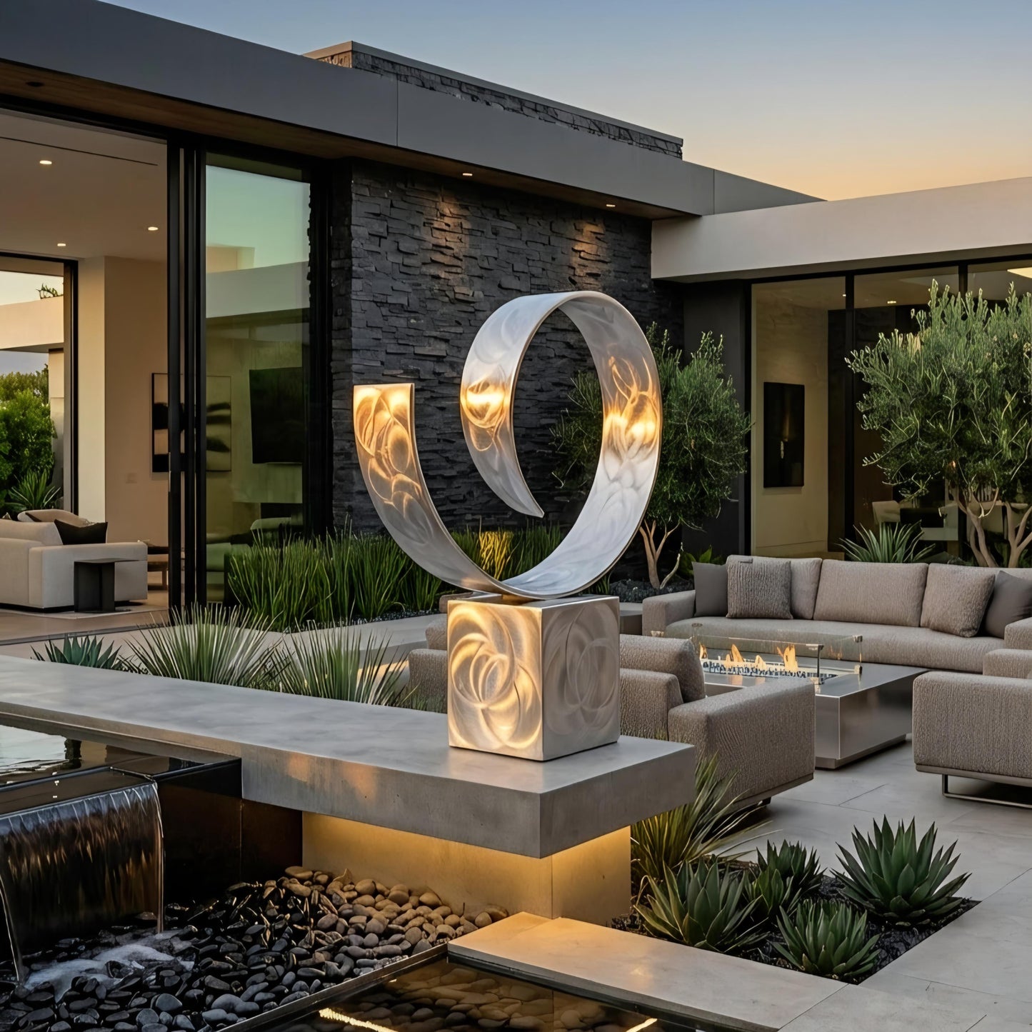 Outdoor Sculpture: Metal Contemporary Art titled Sovereign