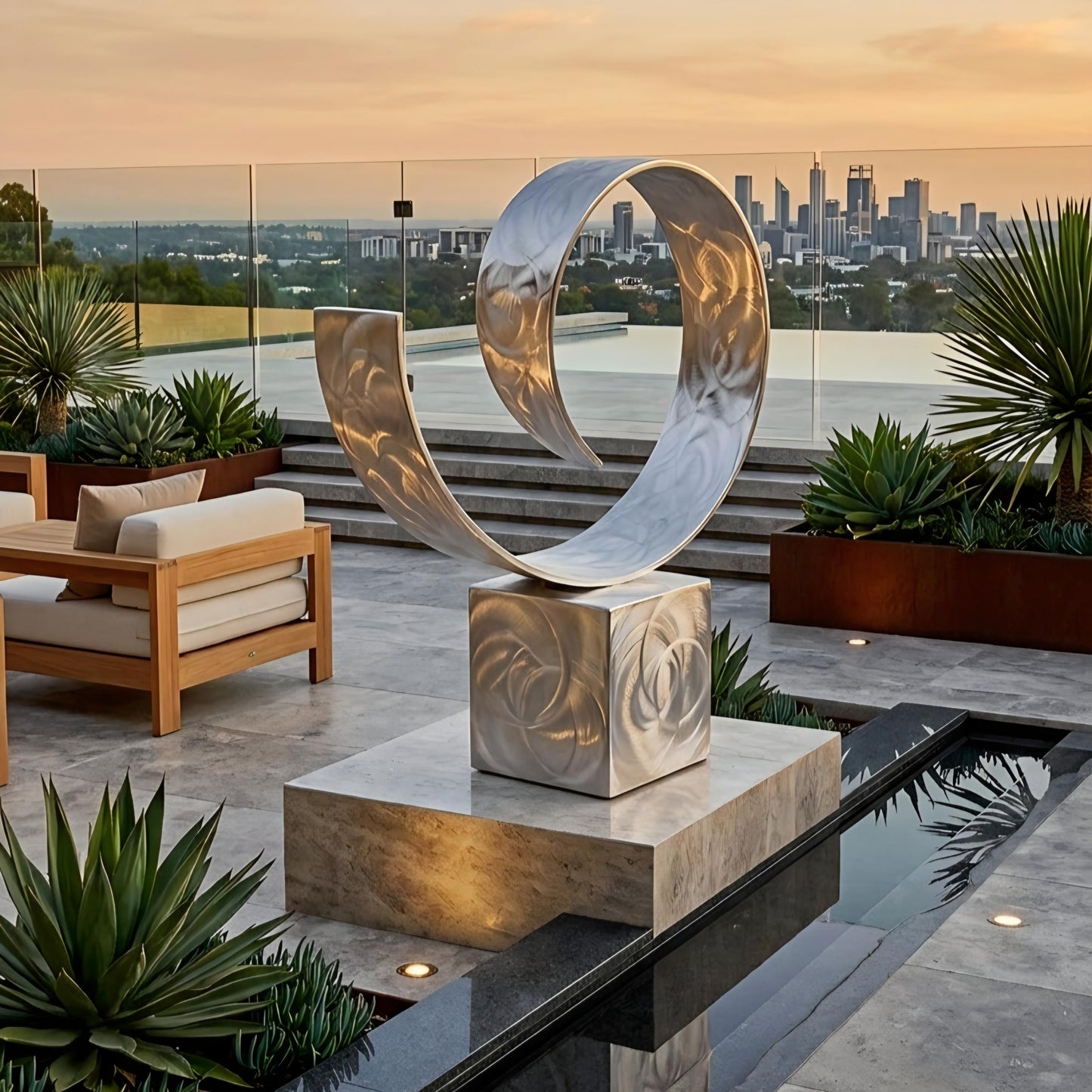 Outdoor Sculpture: Metal Contemporary Art titled Sovereign