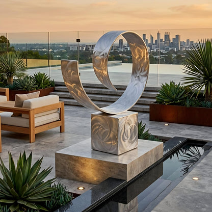 Outdoor Sculpture: Metal Contemporary Art titled Sovereign