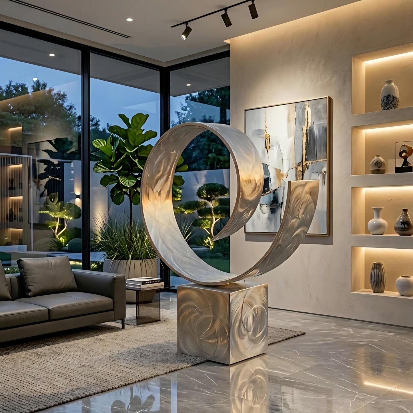 Outdoor Sculpture: Metal Contemporary Art titled Sovereign