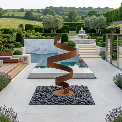 Outdoor Garden Sculpture – Twirl v3