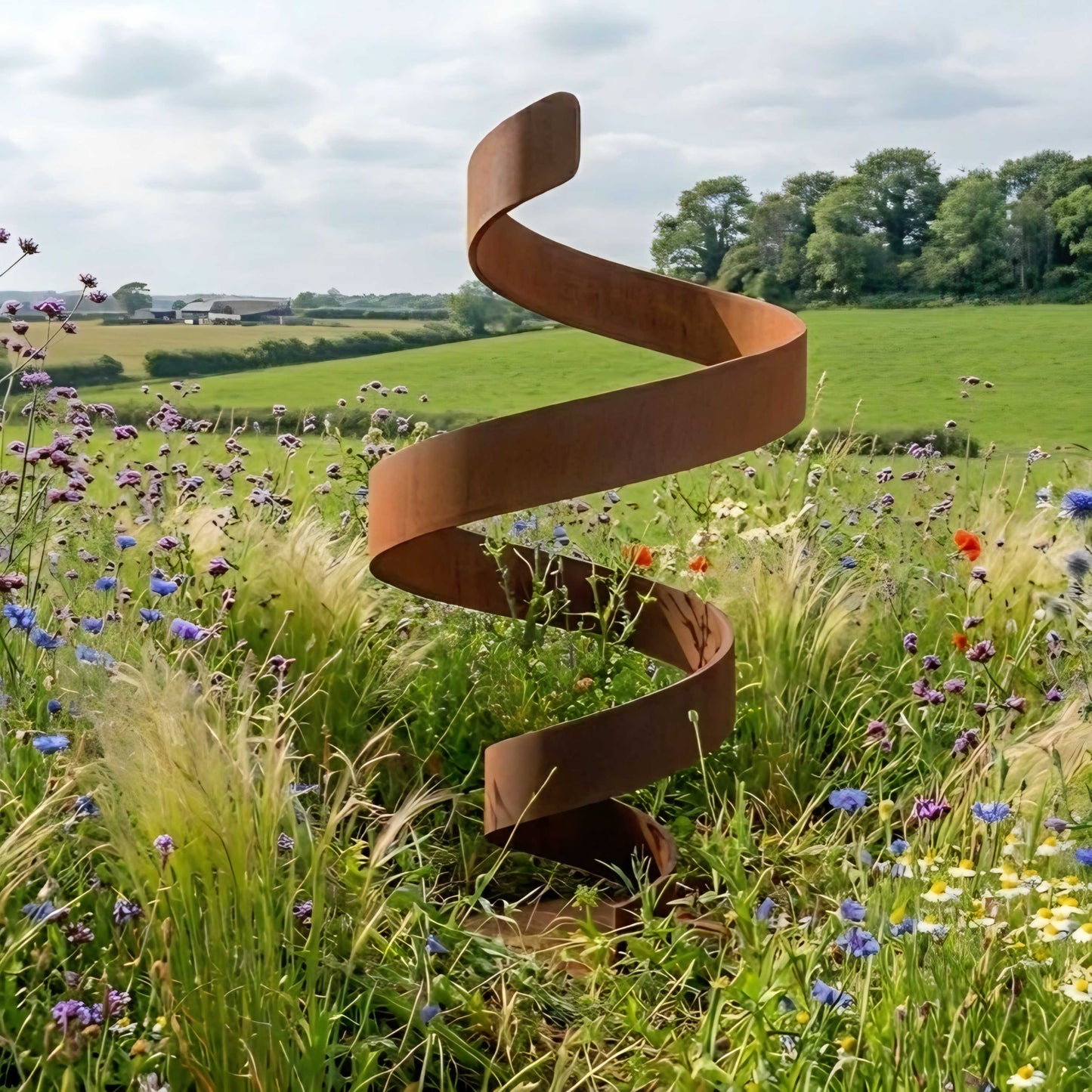 Outdoor Garden Sculpture – Twirl v3