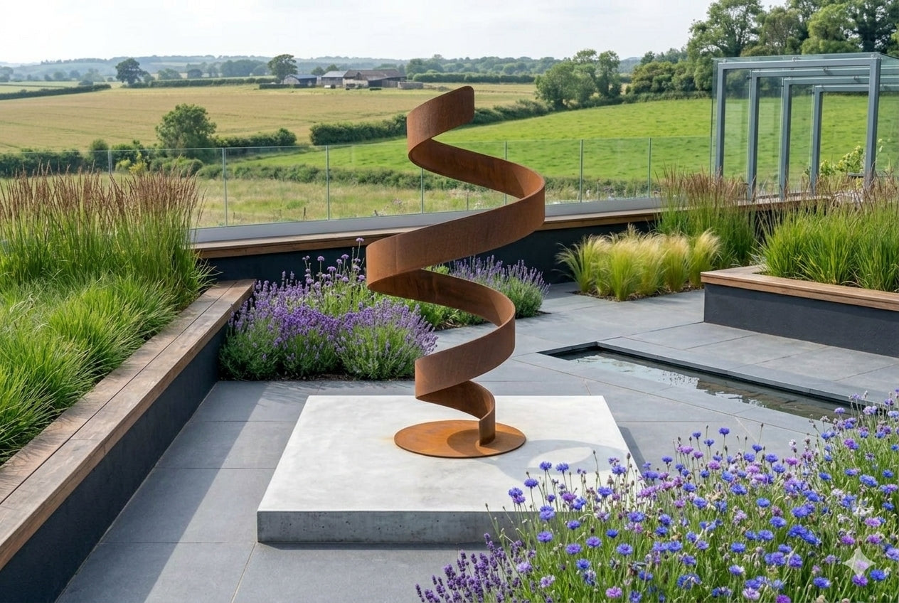 Outdoor Garden Sculpture – Twirl v3