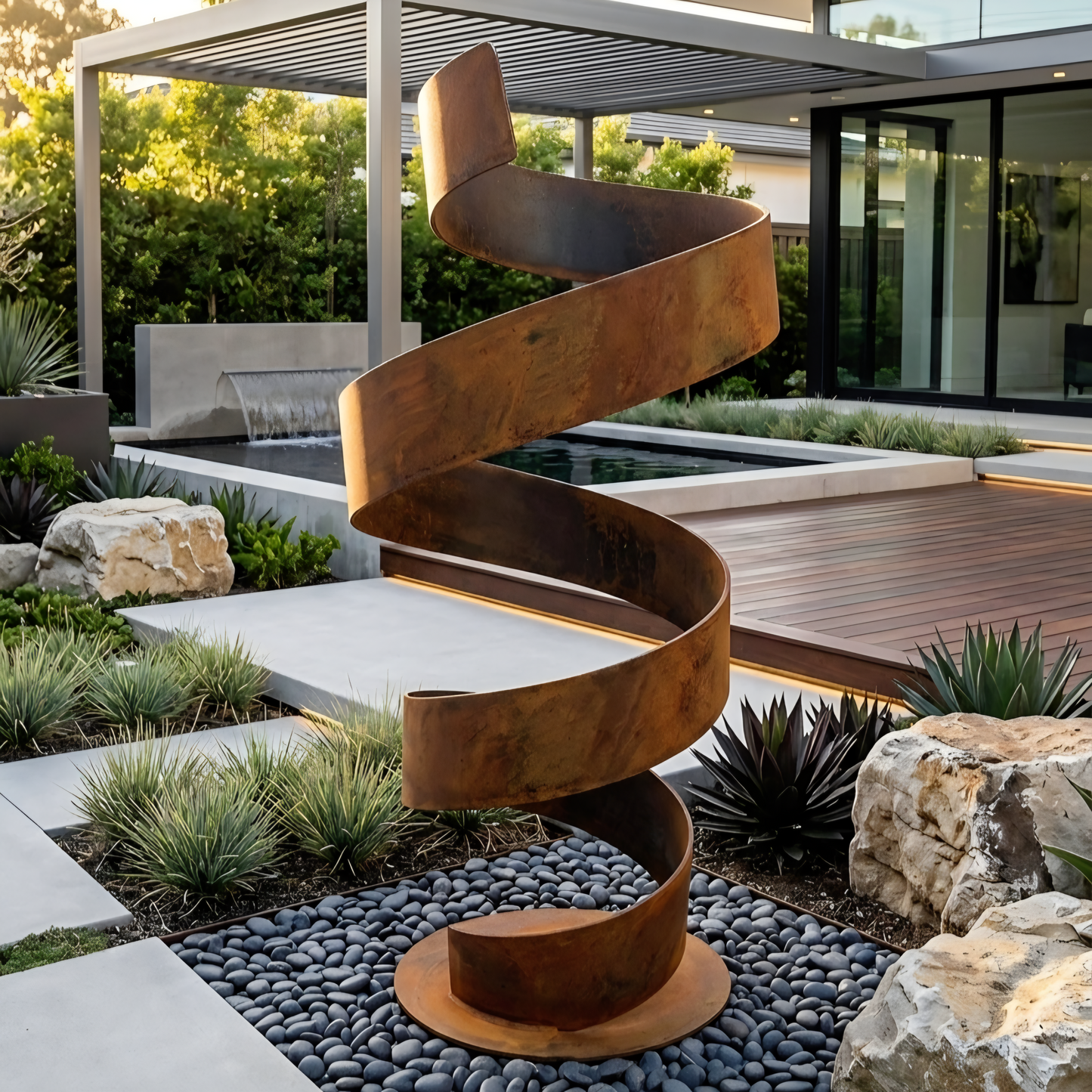 Outdoor Metal Sculpture – Twirl