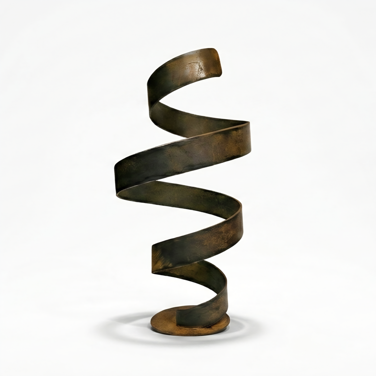 Large Garden Sculpture: Rustic Metal Art Titled Twirl